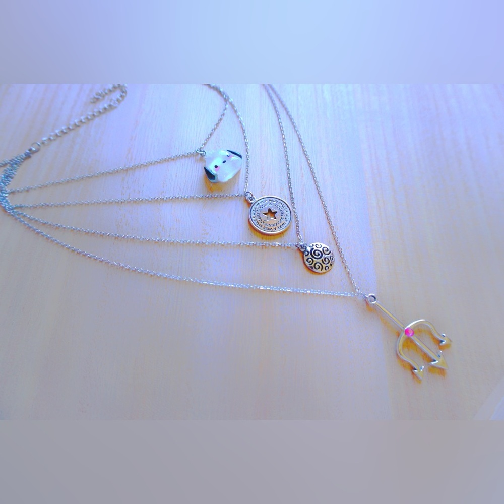 ♡ Playful Elements Layered Necklace・ ˚ ⭐️ ♡